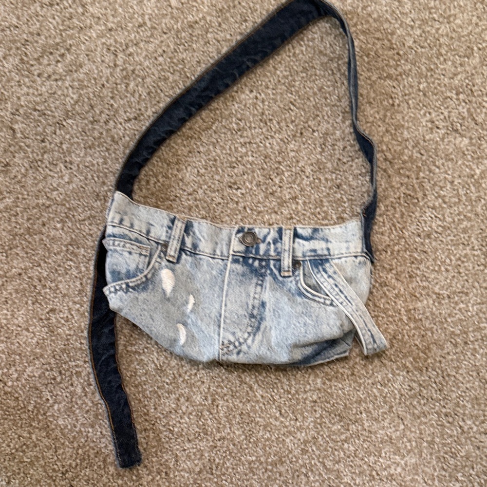 Denim Shoulder Bag - Picture 7 of 9